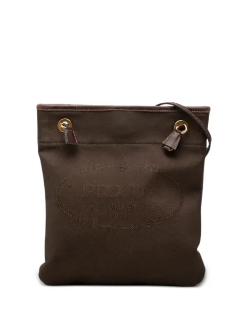 Prada Pre-Owned 2000-2026 Canvas Canapa Logo crossbody bag