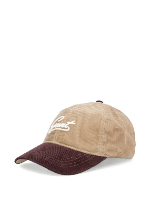 Gant logo-embroidered corduroy cap