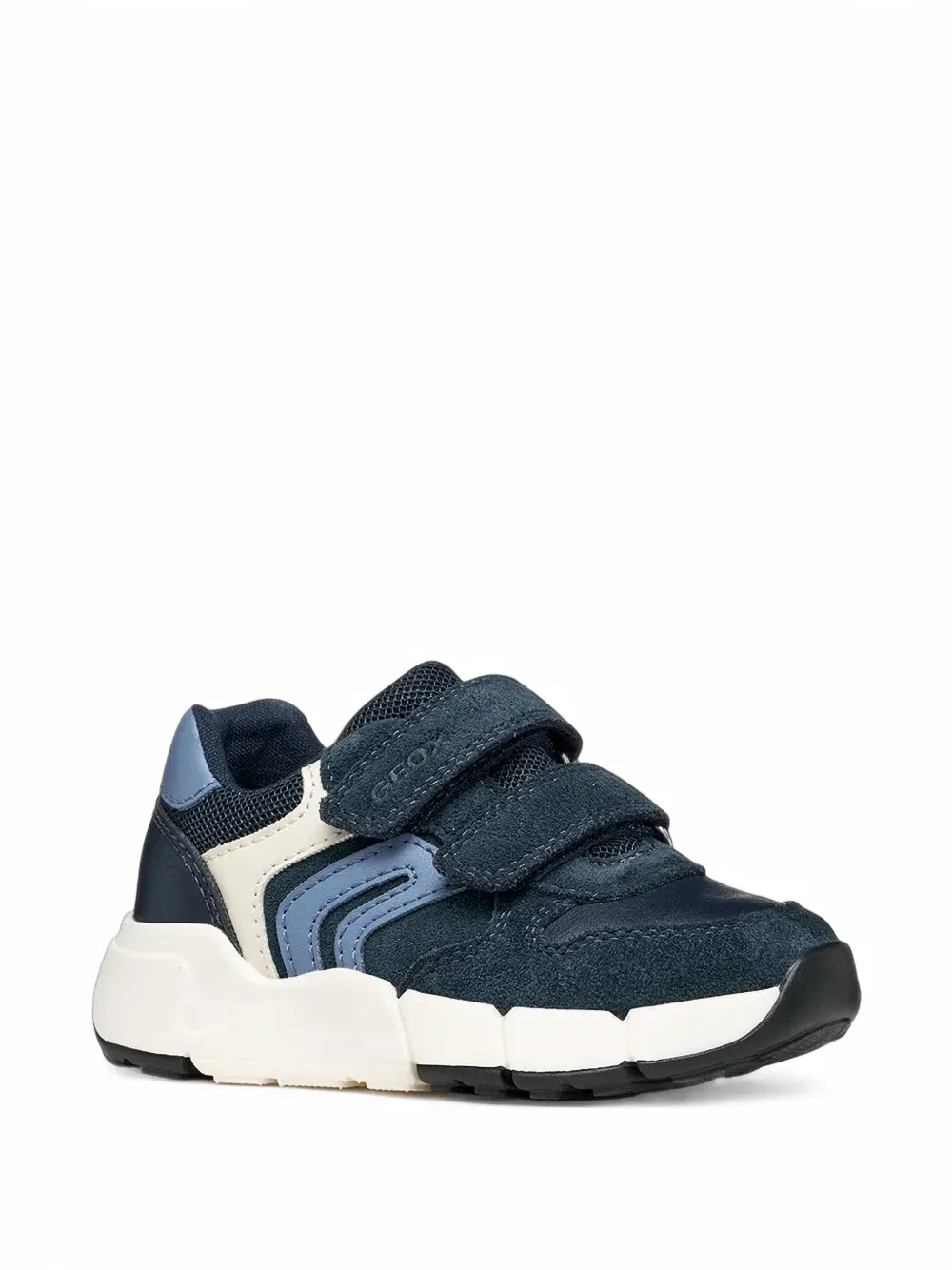 Geox Kids panelled touch-strap sneakers - Blu