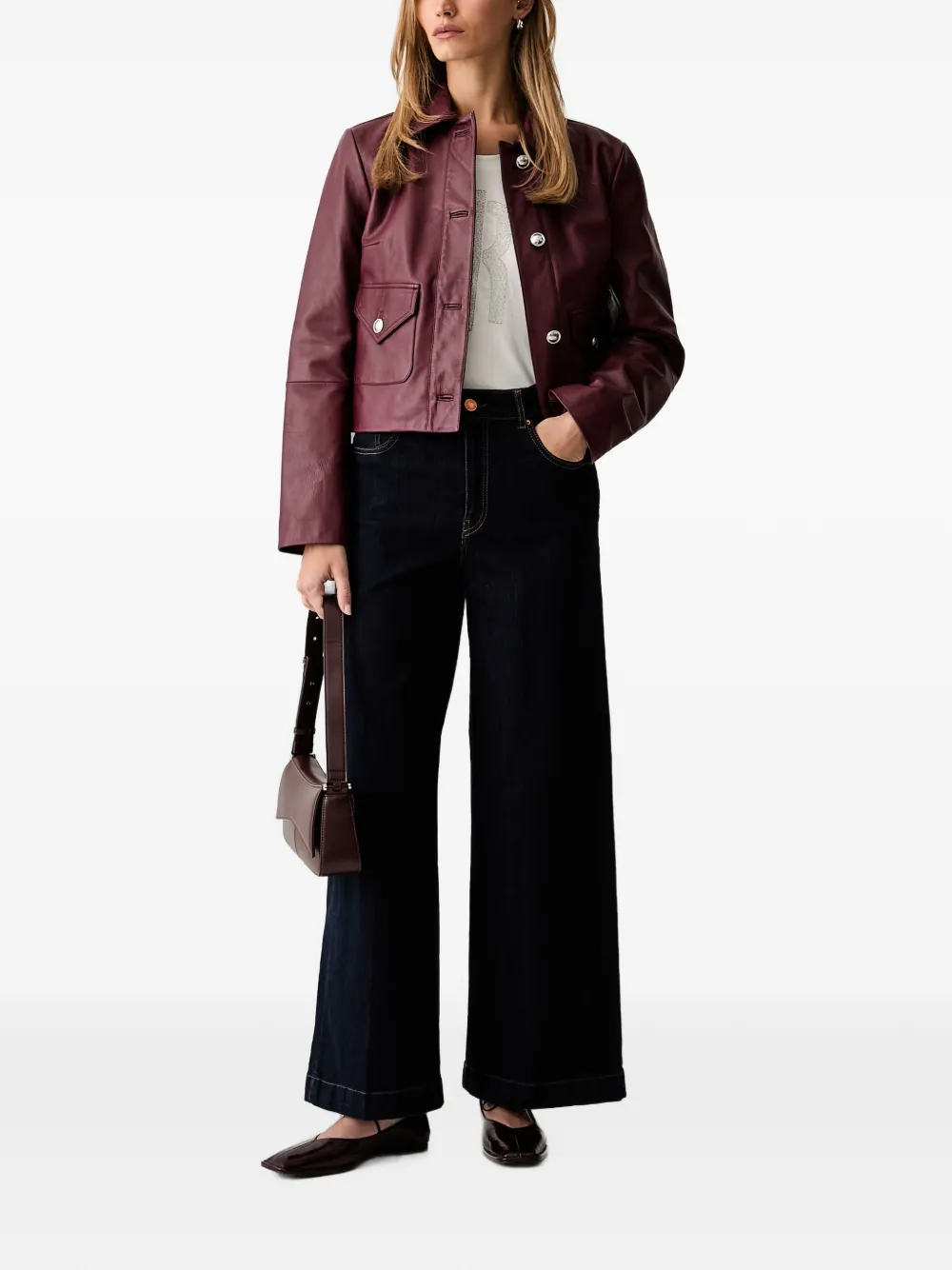 FRACOMINA Jeans met wijde pijpen Blauw