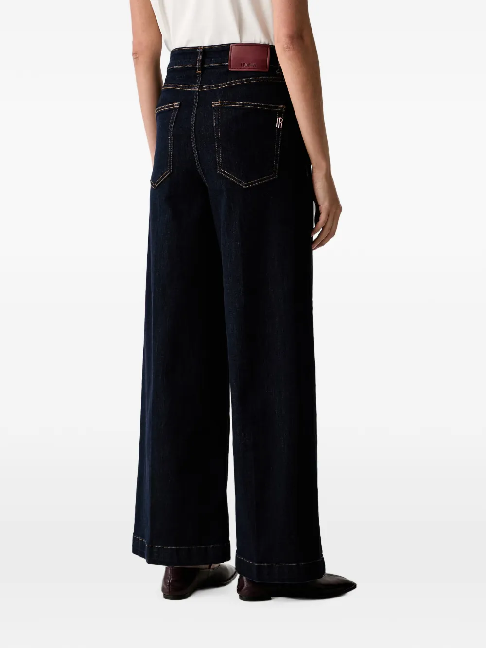 FRACOMINA Jeans met wijde pijpen Blauw
