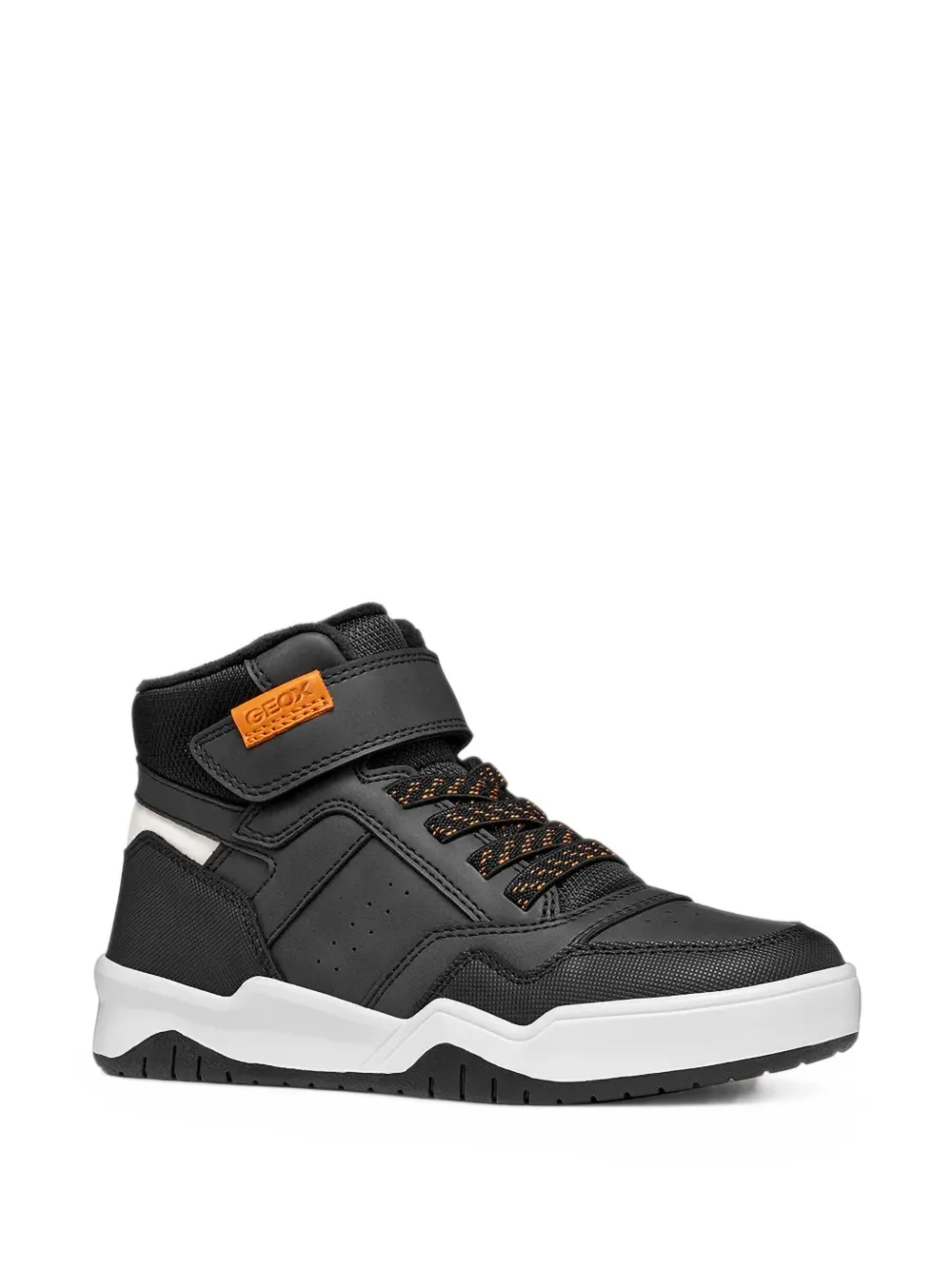 Geox Kids touch-strap high-top sneakers - Nero