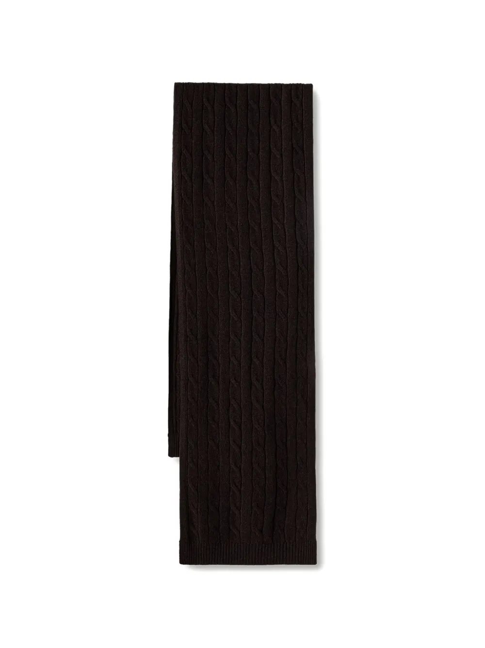 Gant Cable-knit Scarf In Brown