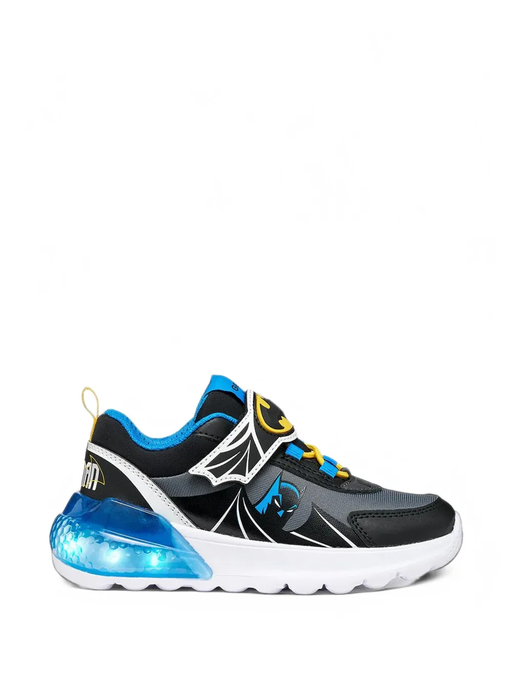 Geox Kids x Warner Bros Activart Illuminus touch-strap sneakers - Nero