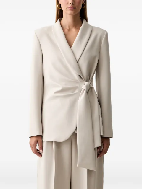 FRACOMINA wrap-style side-tie blazer