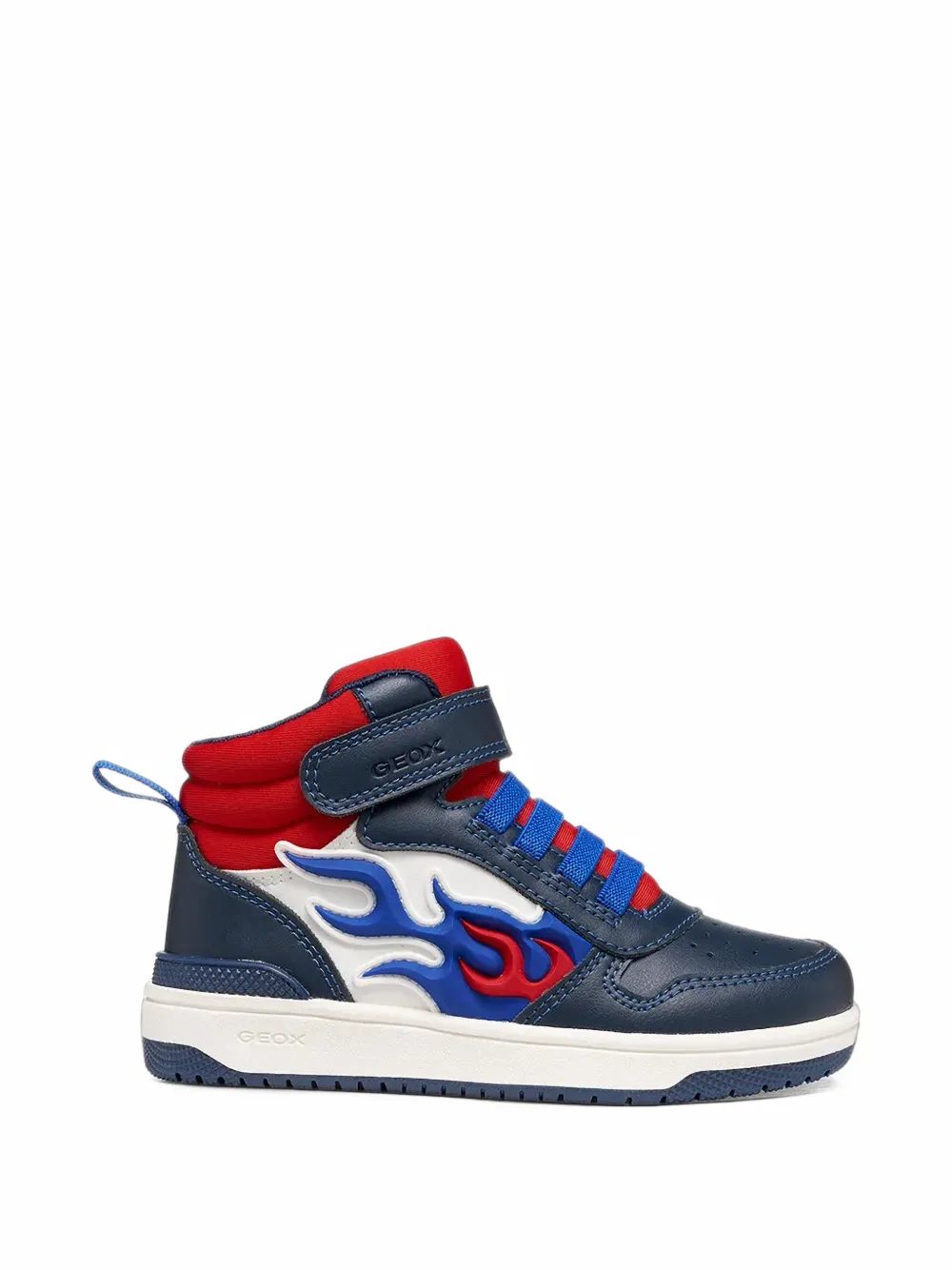 Geox Kids flame-detail high-top sneakers - Blu