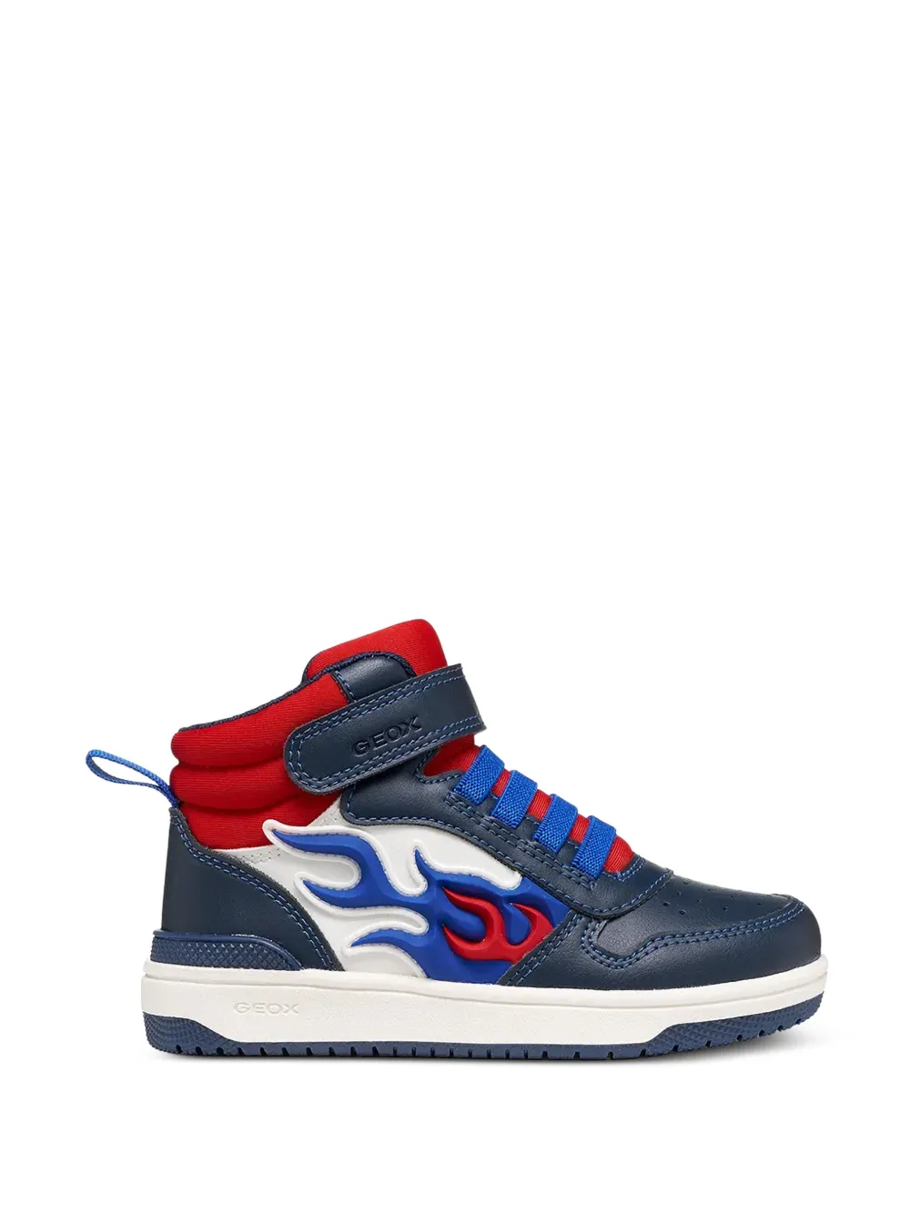 Geox Kids flame-detail high-top sneakers - Blu
