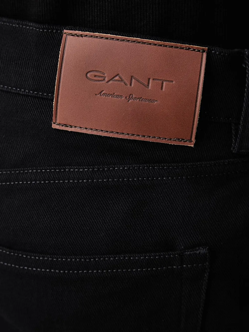 Gant Jeans met logopatch Zwart
