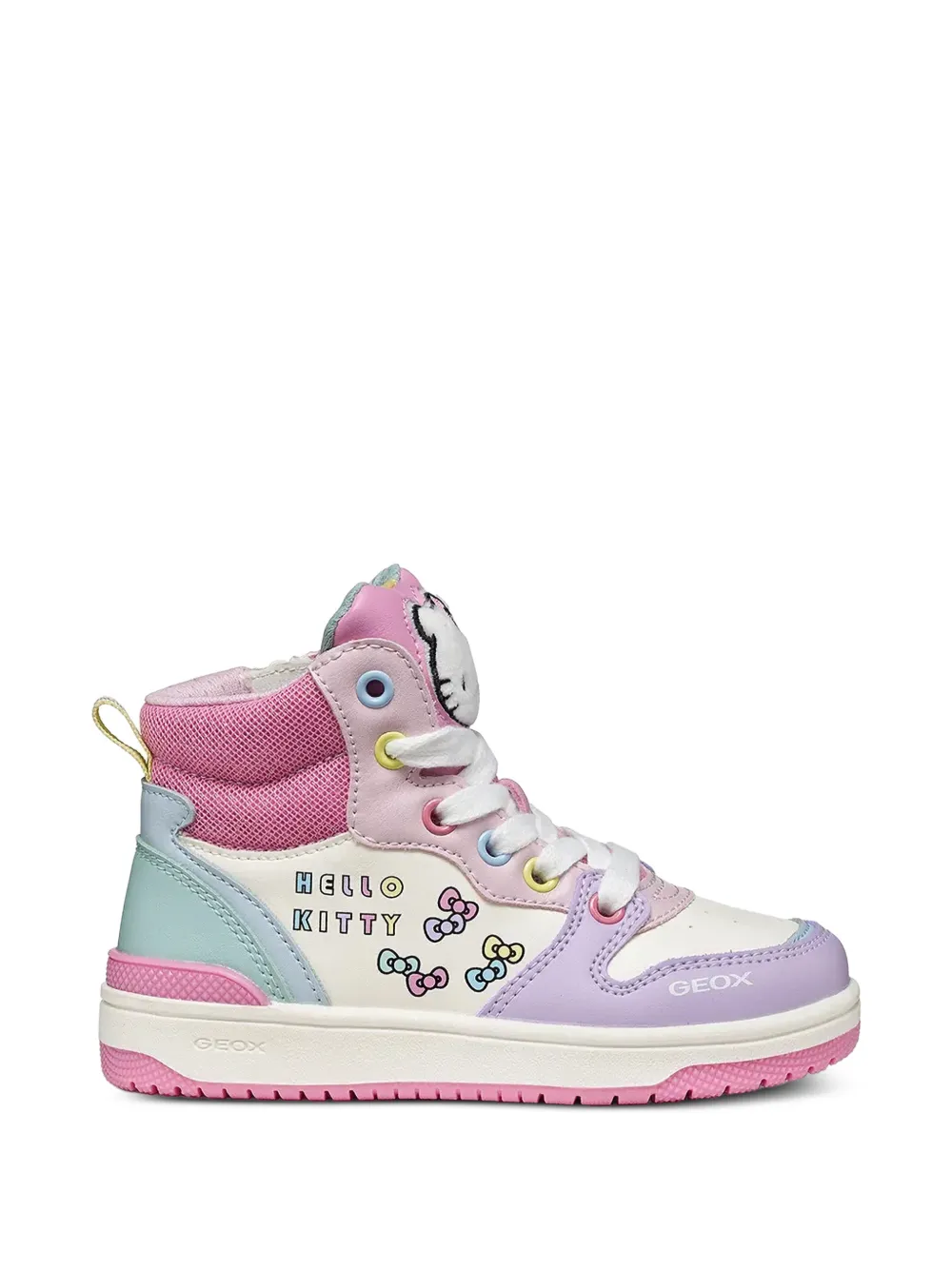 Geox Kids x Hello Kitty high-top sneakers - Bianco