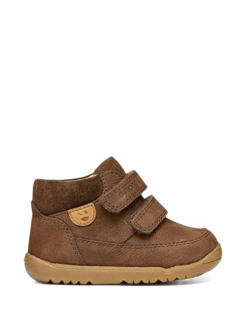 Geox Kids Macchia touch-strap leather ankle boots