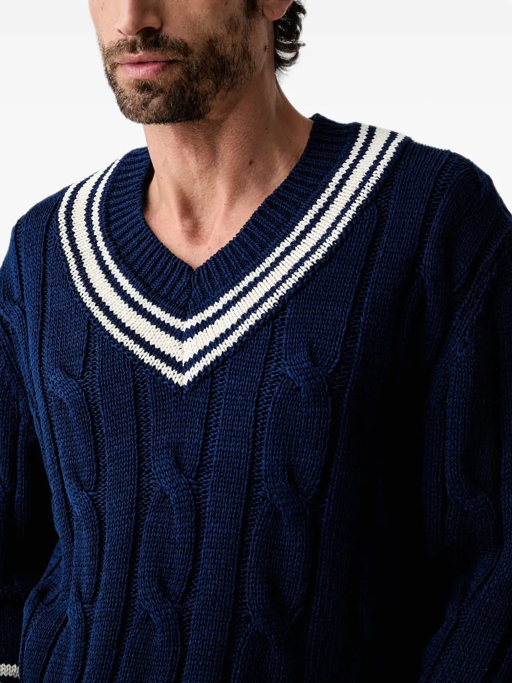 Gant Kabelgebreide trui Blauw