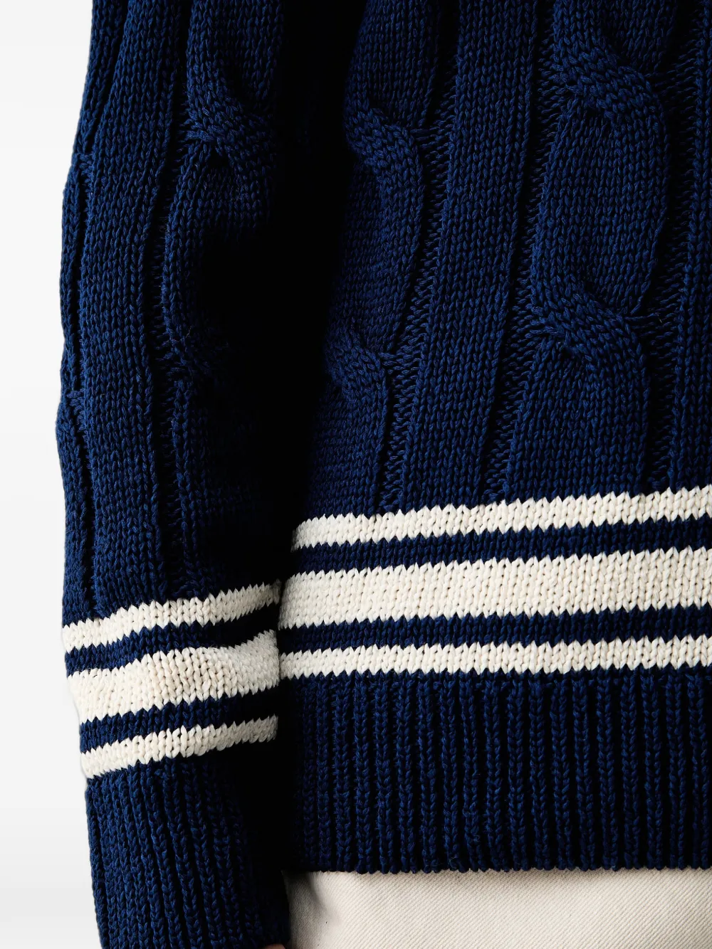 Gant Kabelgebreide trui Blauw