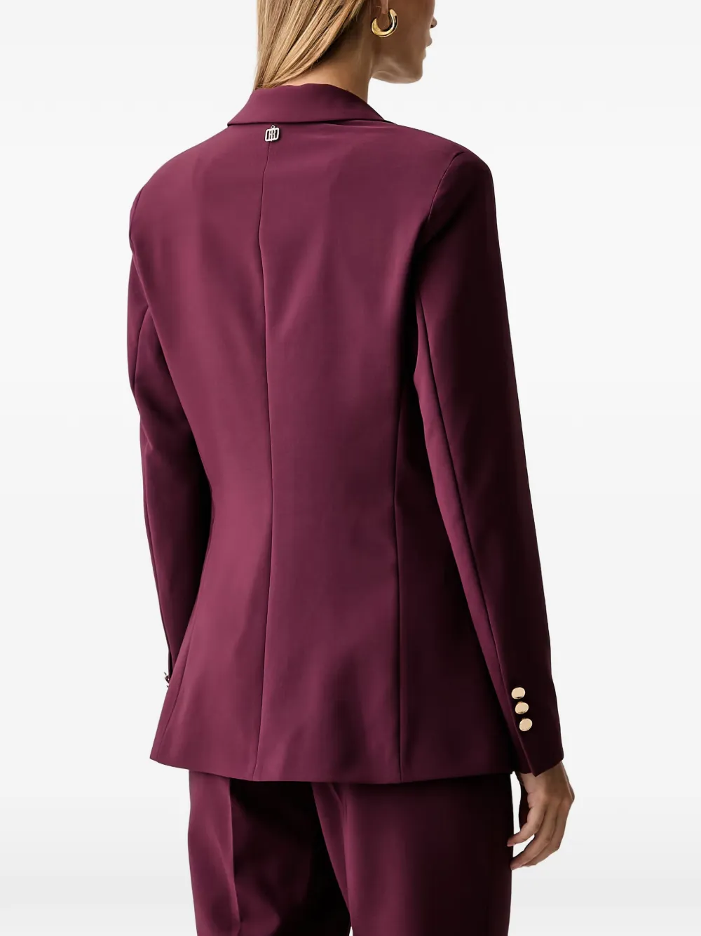 FRACOMINA Blazer met enkele rij knopen Rood