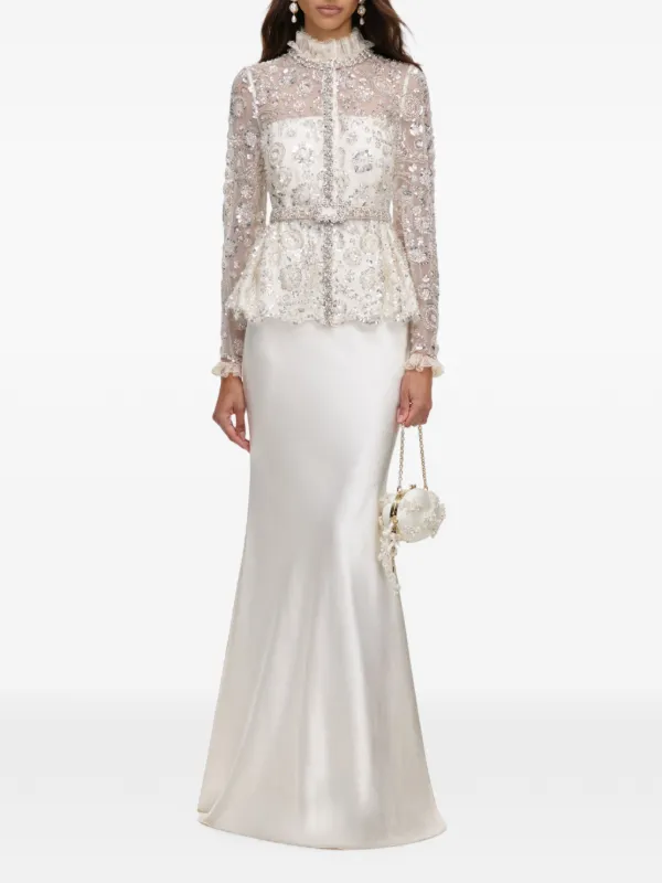 self portrait white beaded sequin maxi dress Self-Portrait sequin-embellished | Size:M - MIDI Length WHY BUY THIS PRODUCT pre-assembled The Ultimate Steakhouse Blue