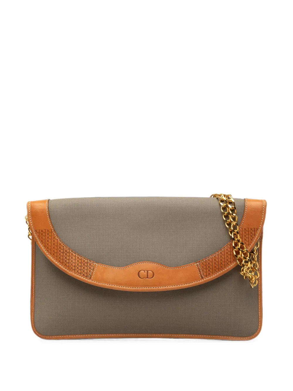 Christian Dior Pre-Owned 20th Century Canvas Chain shoulder bag - Braun