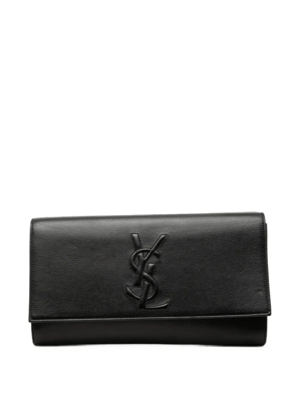 Saint Laurent Pre-Owned 2000-2012 Large Calfskin Monogram Belle De Jour clutch bag - Schwarz