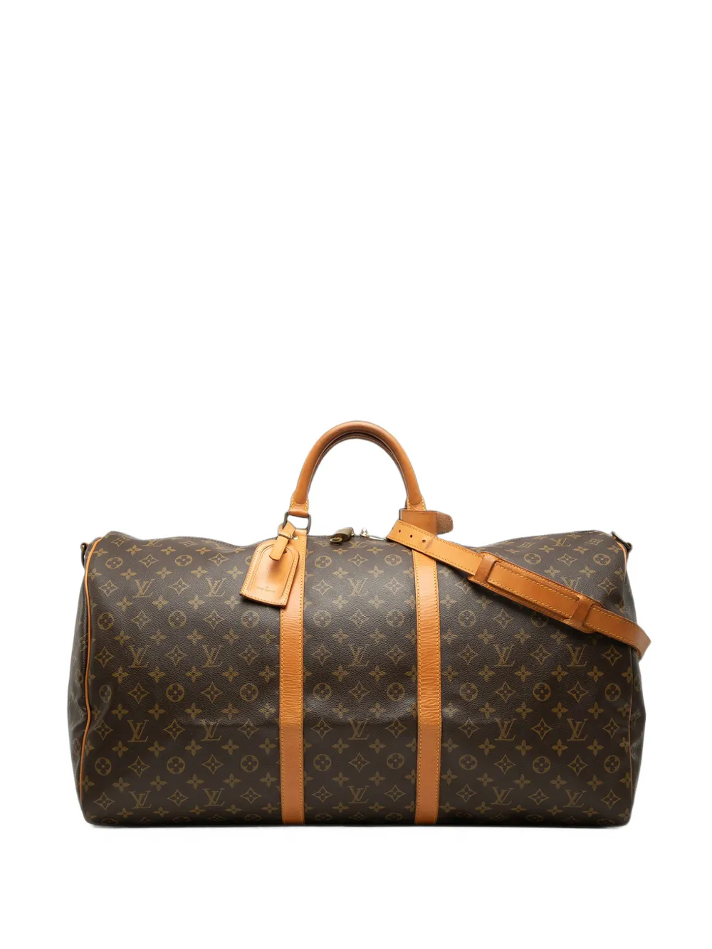 Louis Vuitton Pre-Owned 1991 Monogram Keepall Bandouliere 60 travel bag - Braun