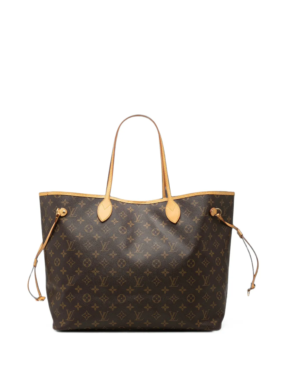 Pre-owned Louis Vuitton 2007 Monogram Neverfull Gm Tote Bag In Brown