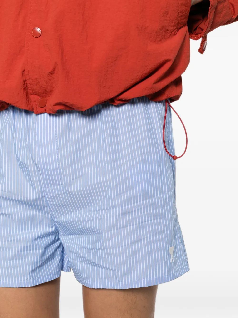 AMI Paris Elastische shorts Blauw