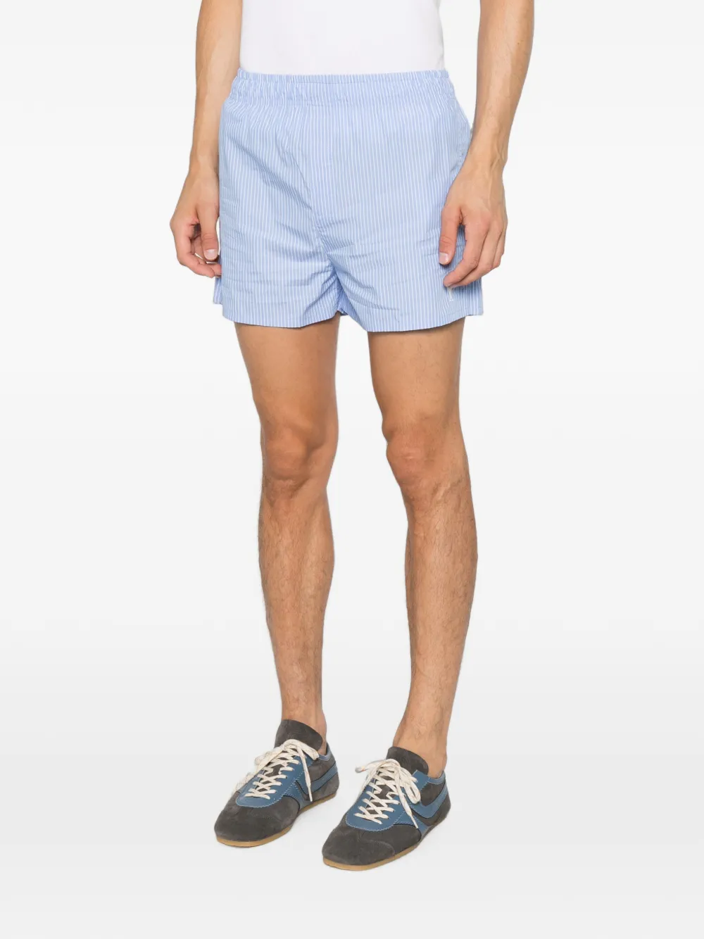 AMI Paris Elastische shorts Blauw