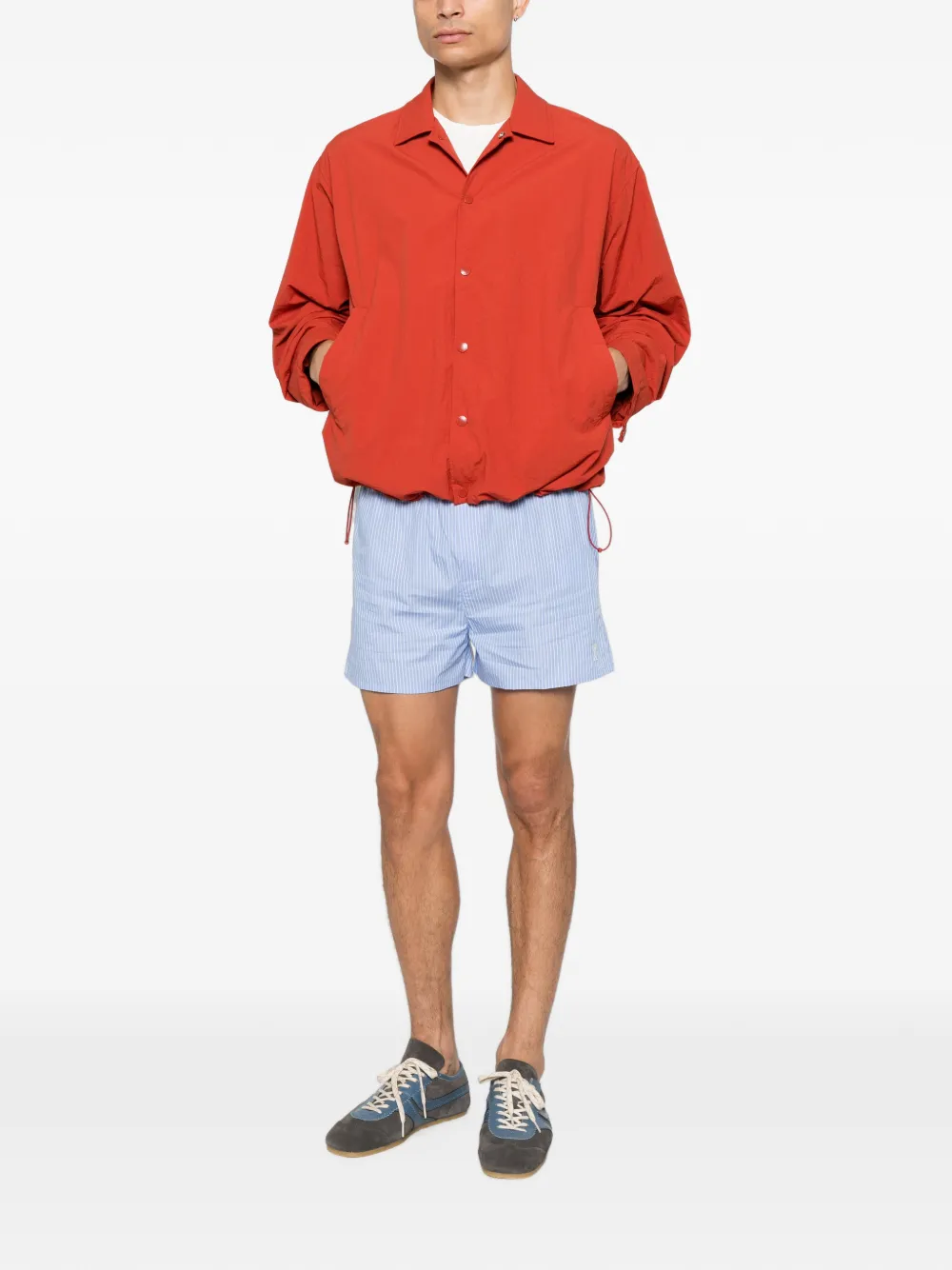 AMI Paris Elastische shorts Blauw