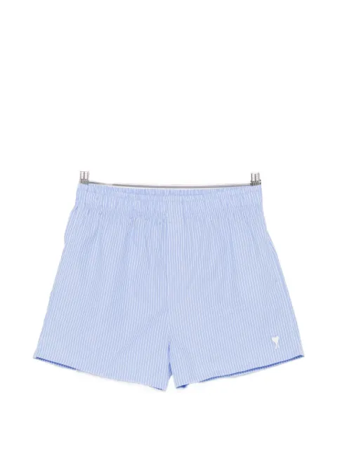 AMI Paris striped elasticated shorts