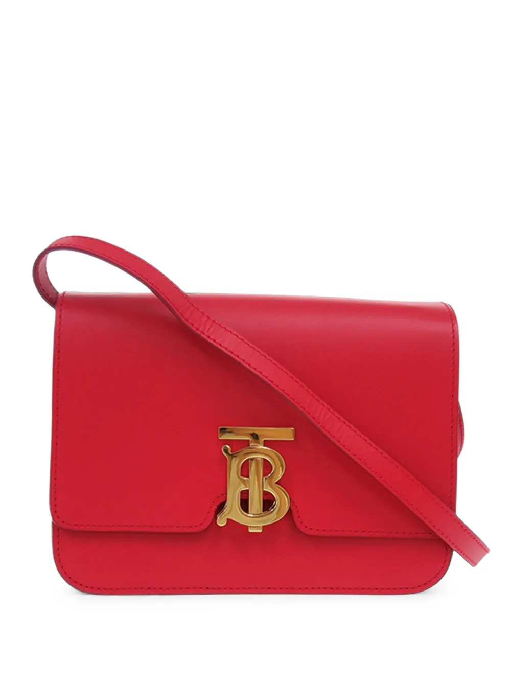 Burberry Pre-Owned 2018-2023 kleine TB Umhängetasche aus glattem Kalbsleder - Rot