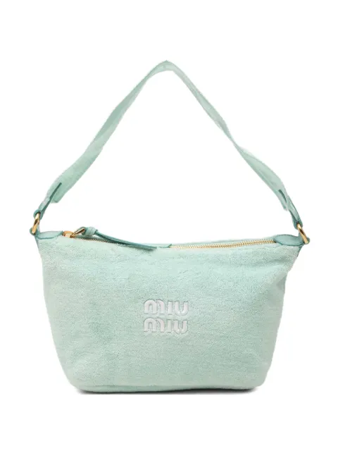 Miu Miu Pre-Owned 2010-2026 Terry Cloth Logo handbag