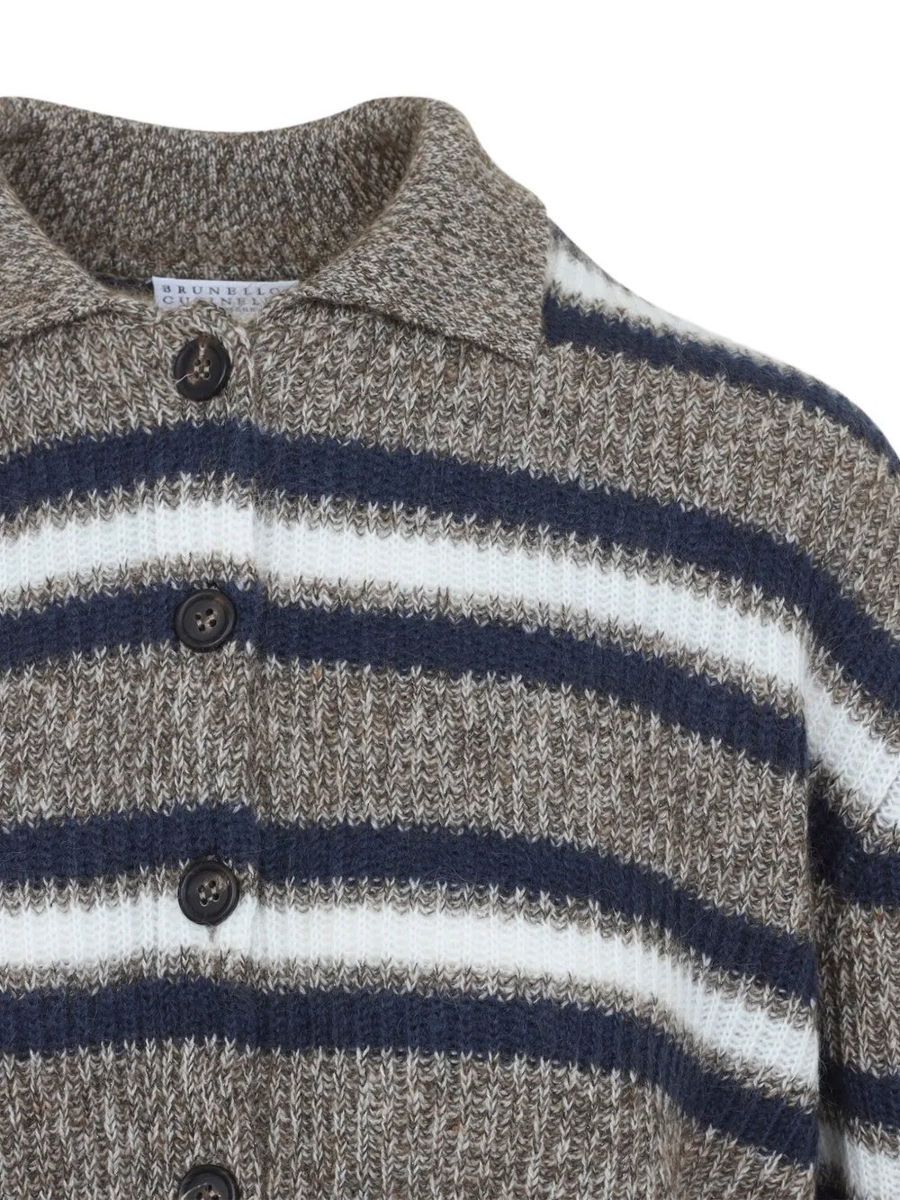 Brunello Cucinelli Gestreept vest Bruin