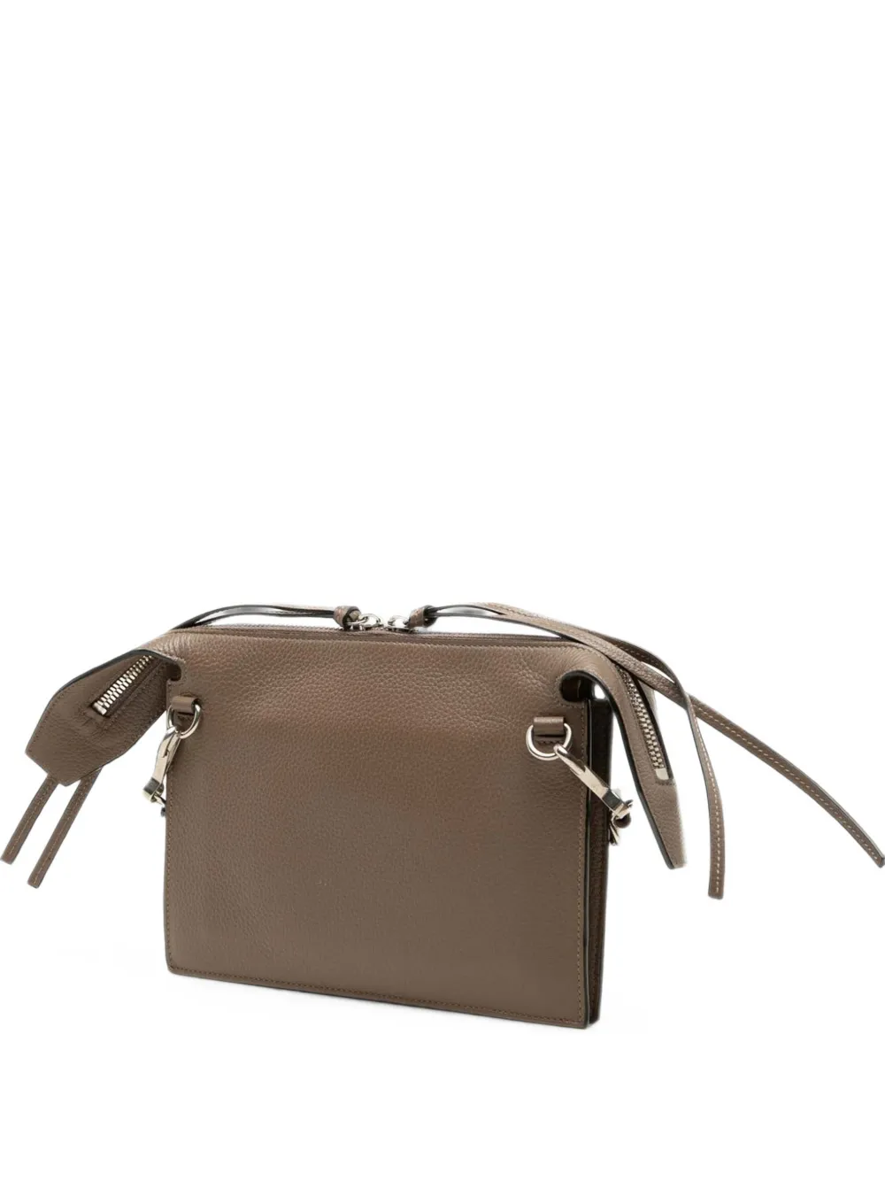 Balenciaga Pre-Owned 2020-2021 Pebbled Leather Neo Classic City Pouch crossbody bag - Braun