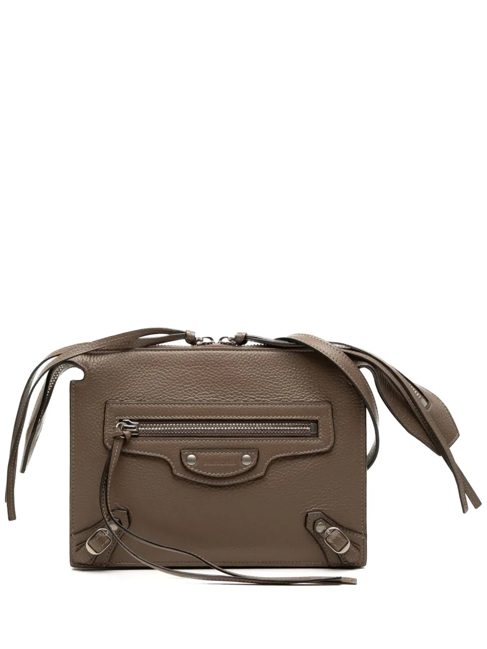 Balenciaga Pre-Owned 2020-2021 Pebbled Leather Neo Classic City Pouch crossbody bag - Marrone