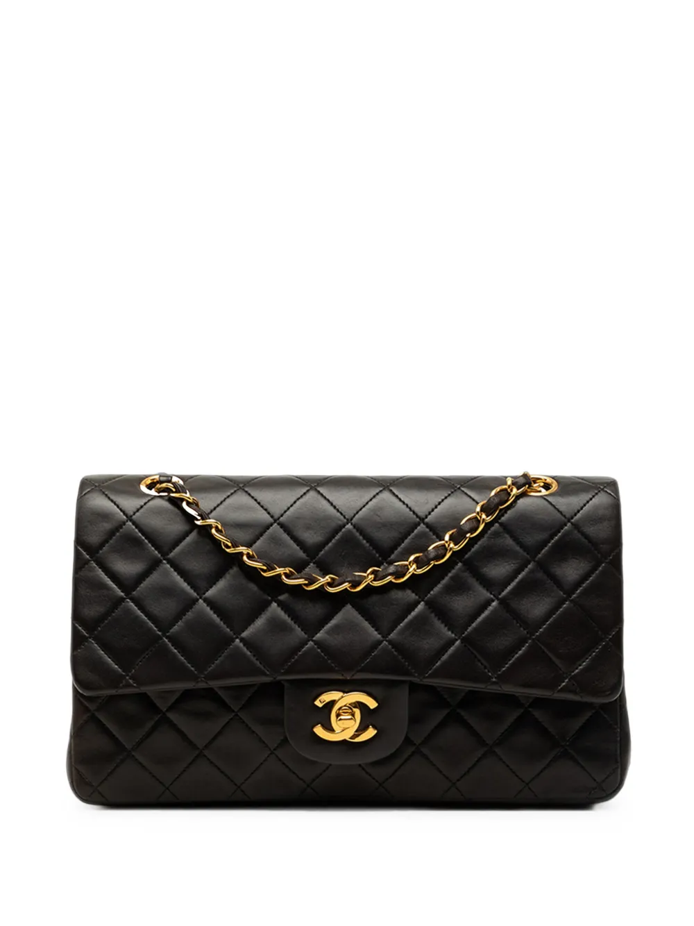 CHANEL Pre-Owned 1994-1996 Medium Classic Lambskin Double Flap shoulder bag - Schwarz