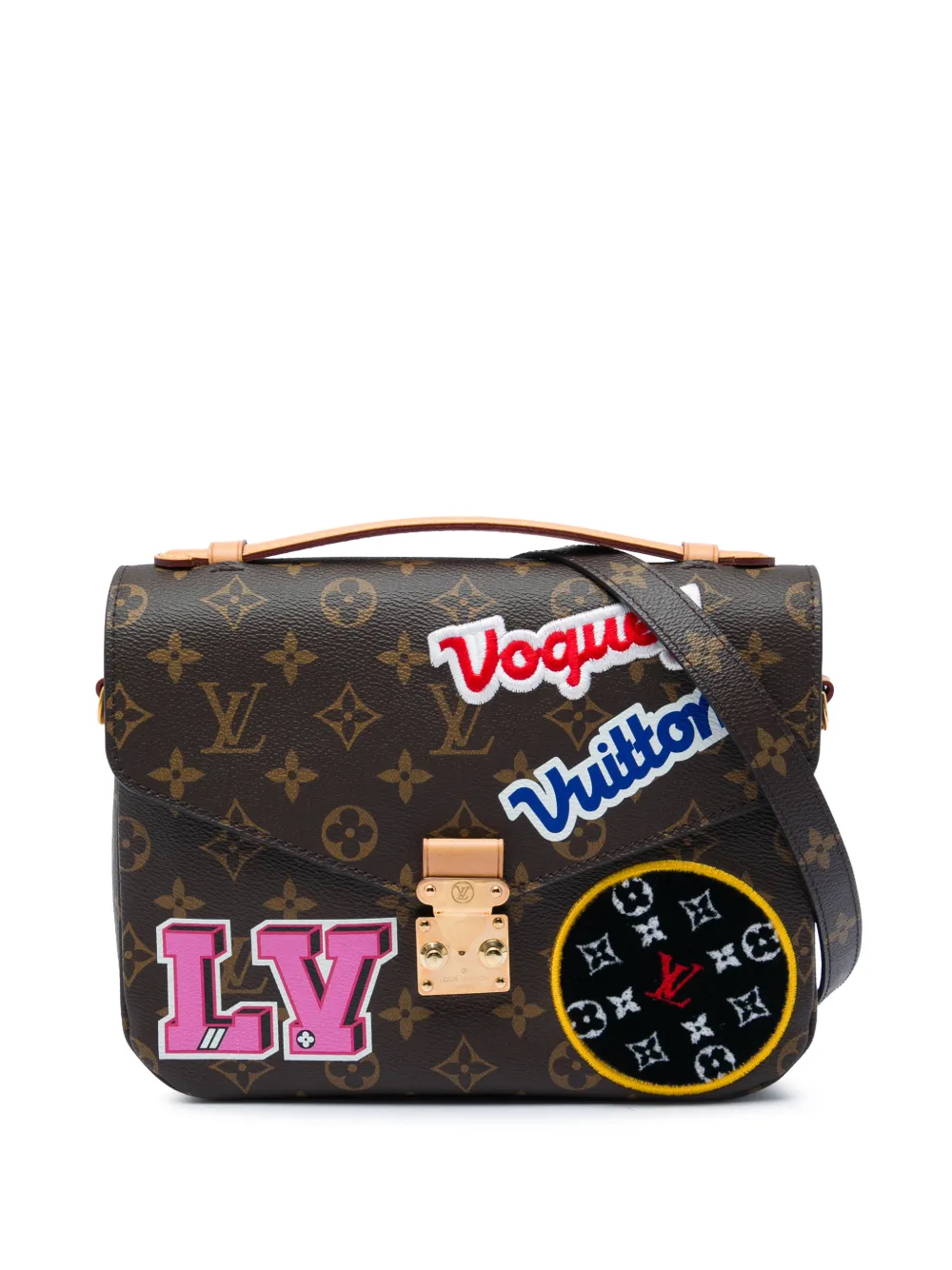 Louis Vuitton Pre-Owned Borsa a tracolla Patches Pochette Metis con monogramma 2018 - Marrone