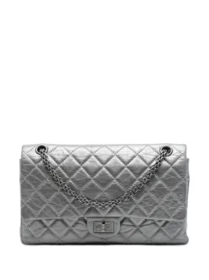 CHANEL Pre-Owned 2.55 Reissue Shoulder Bag | Grey | FARFETCH