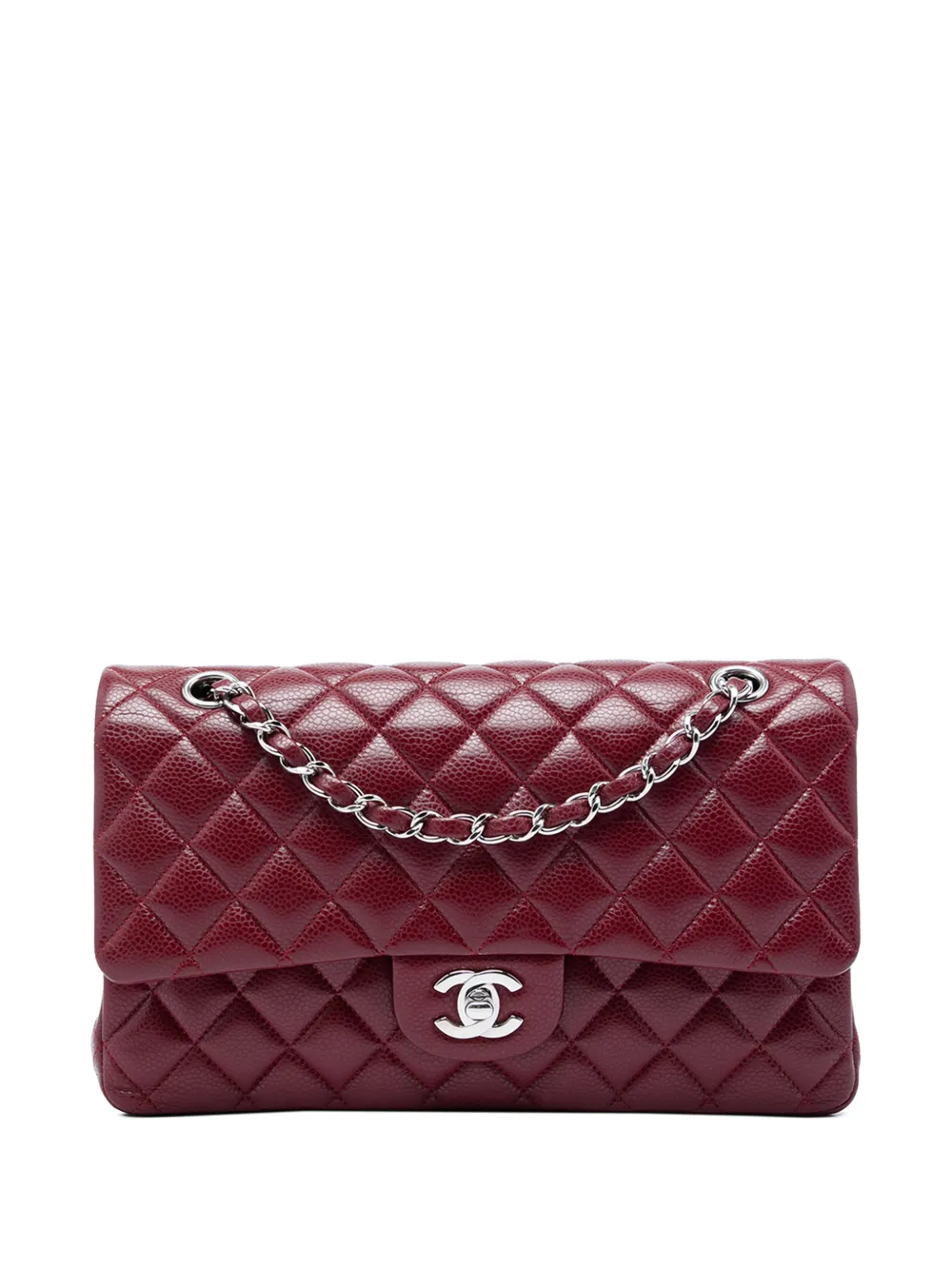 CHANEL Pre-Owned 2011 Medium Classic Caviar Double Flap shoulder bag - Rot