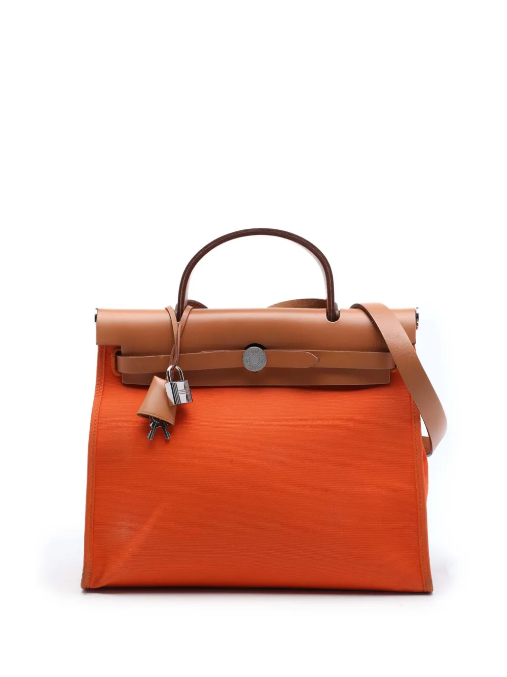 Hermès Pre-Owned 2013 Toile Herbag Zip 31 satchel - Orange
