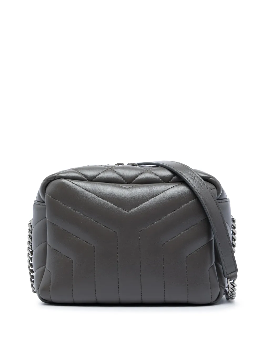 Saint Laurent Pre-Owned petit sac à bandoulière LouLou Bowling Bag (2019) - Gris