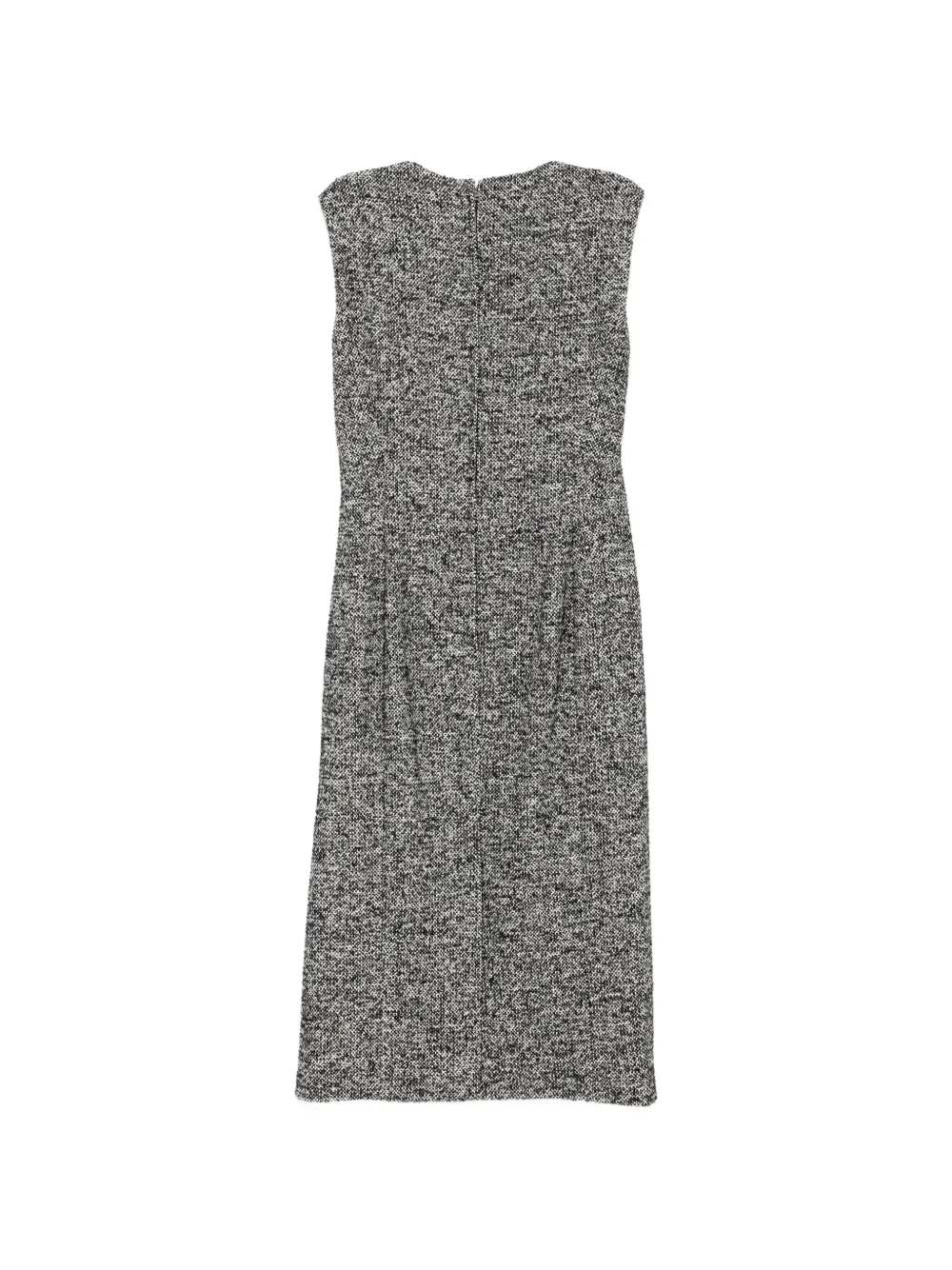 Dolce & Gabbana tweed sleeveless dress Grijs