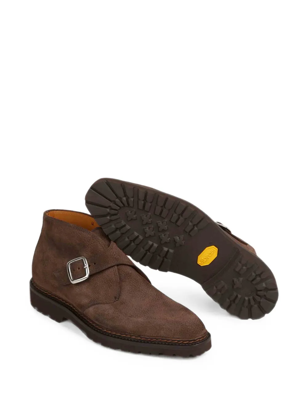 Bontoni Visionario monk strap boots Bruin
