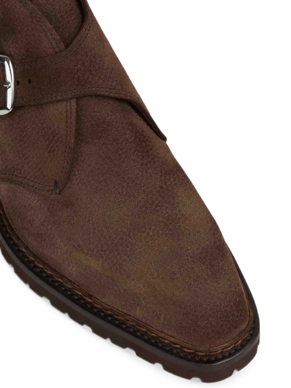 Bontoni Visionario monk strap boots Bruin