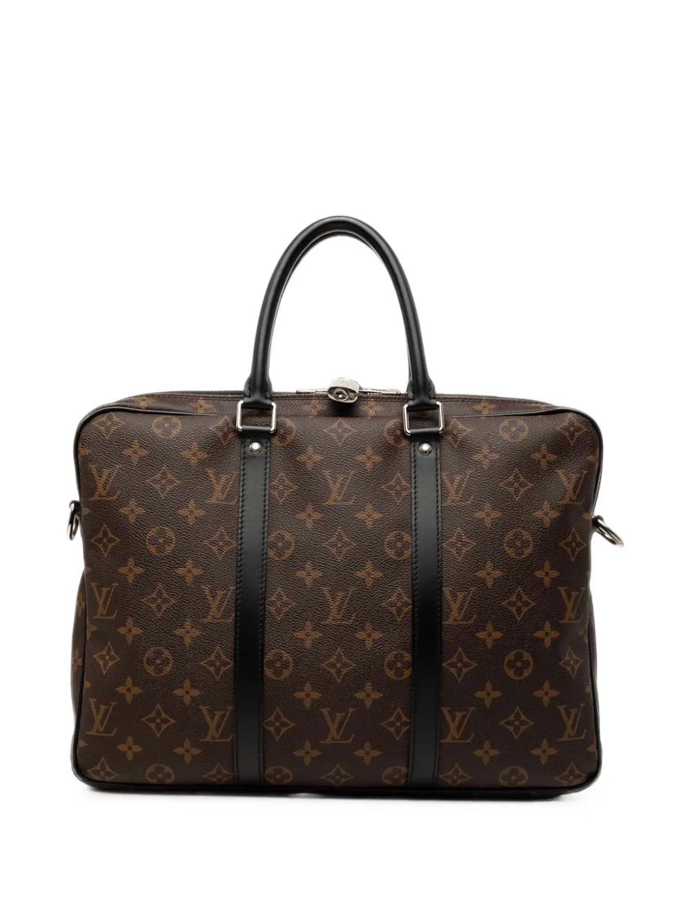Louis Vuitton Pre-Owned 2020 Monogram Macassar Porte Documents Jour business bag - Marrone