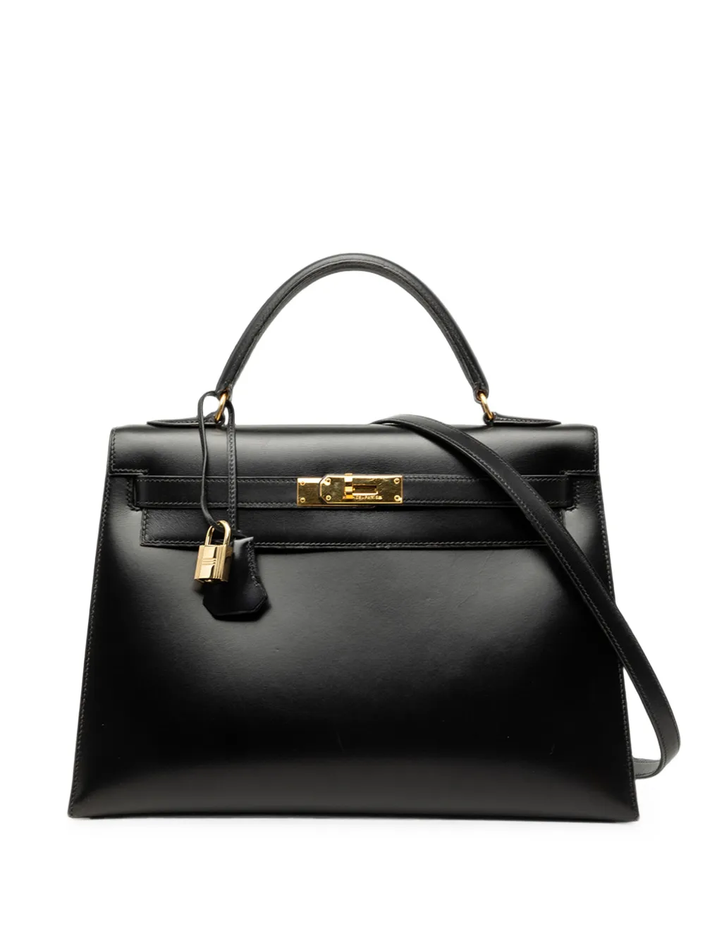 Hermès Pre-Owned 1992 Box Calf Kelly Sellier 32 satchel - Schwarz