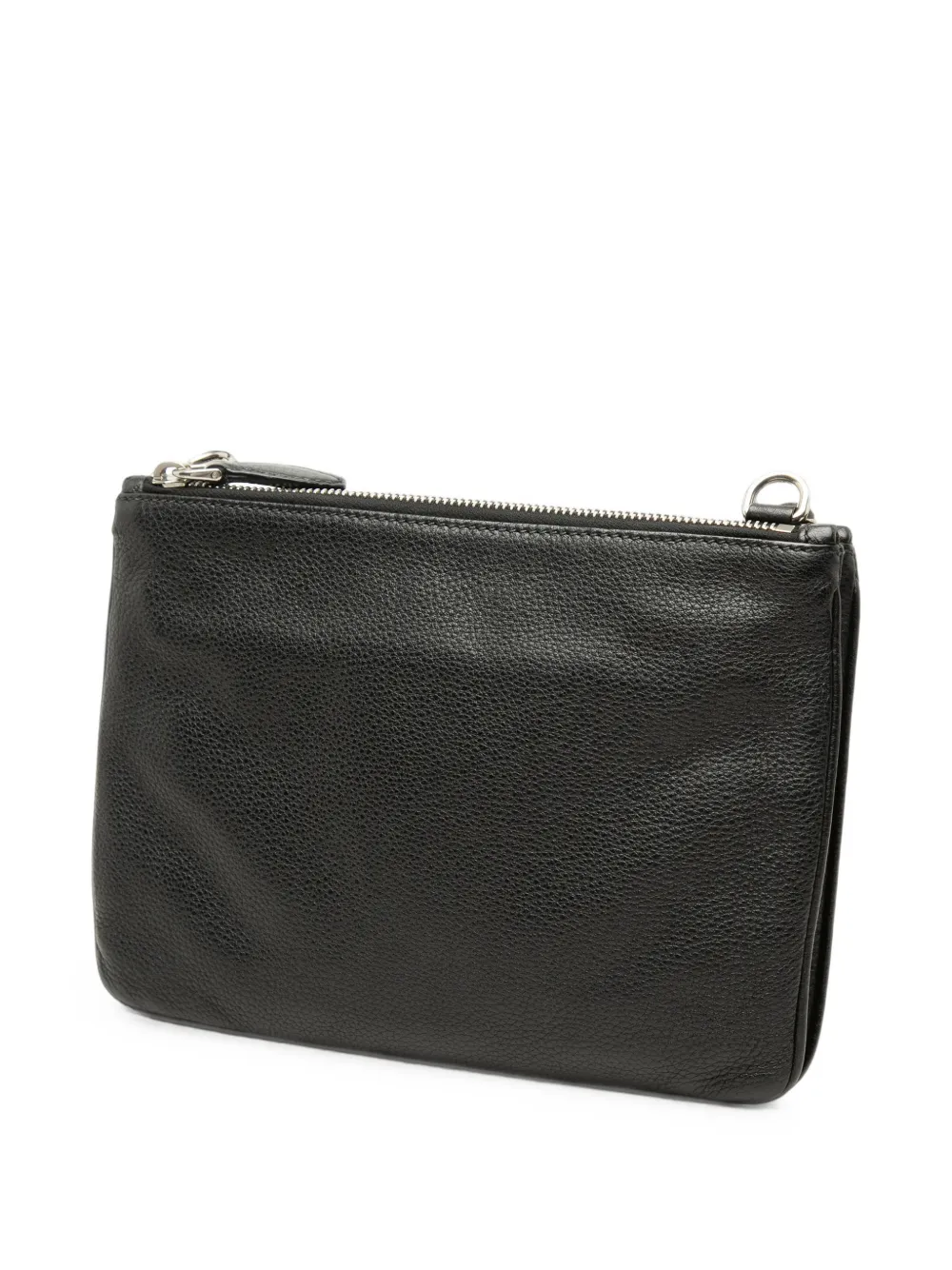 Prada Pre-Owned 2010-2026 Vitello Phenix Double Zip Crossbody Bag