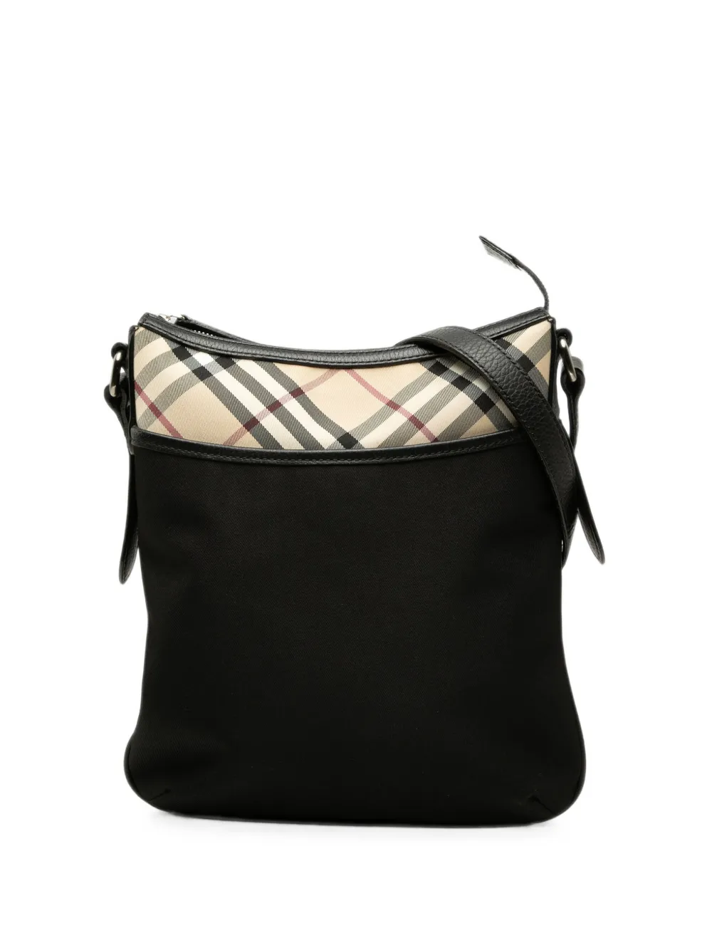 Burberry Pre-Owned 2000-2017 Nova Check Trimmed Nylon crossbody bag - Nero