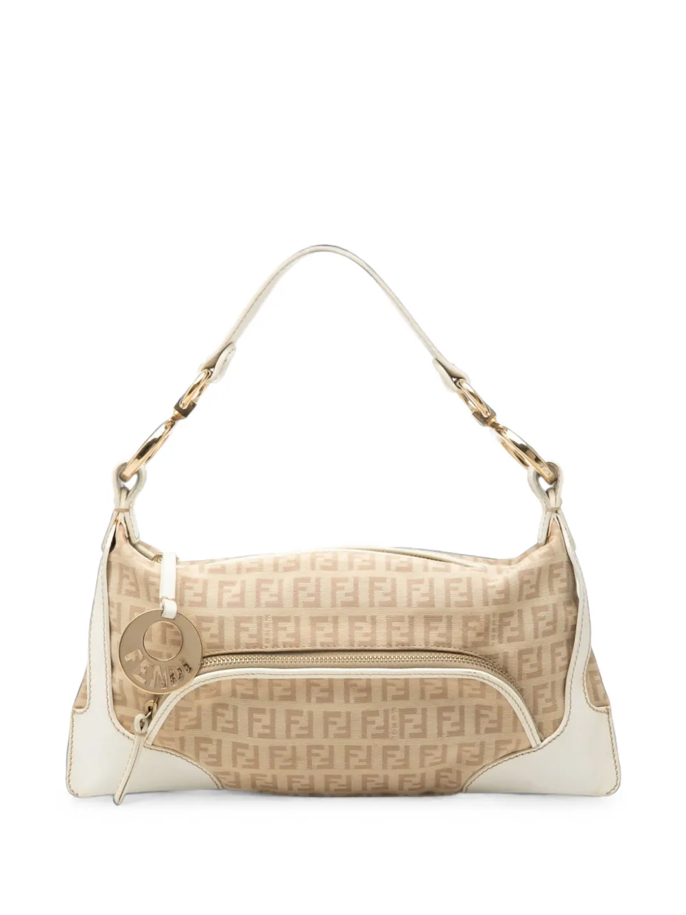 Fendi Pre-Owned 2000-2010 Zucchino Canvas Chef Pocket shoulder bag - Weiß
