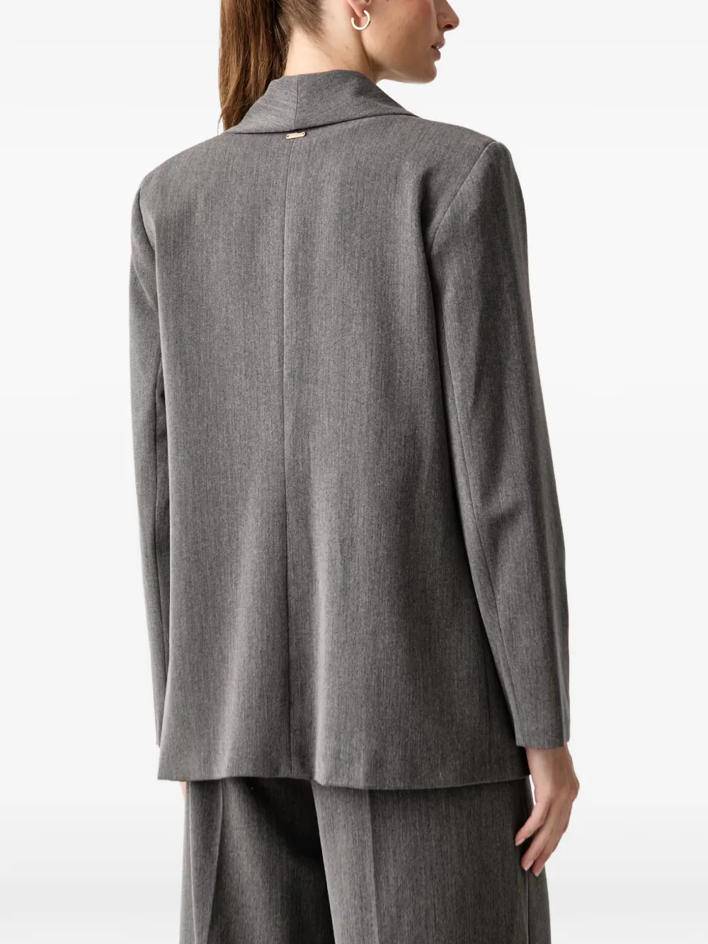 FRACOMINA shawl-lapel button-detail blazer Grijs