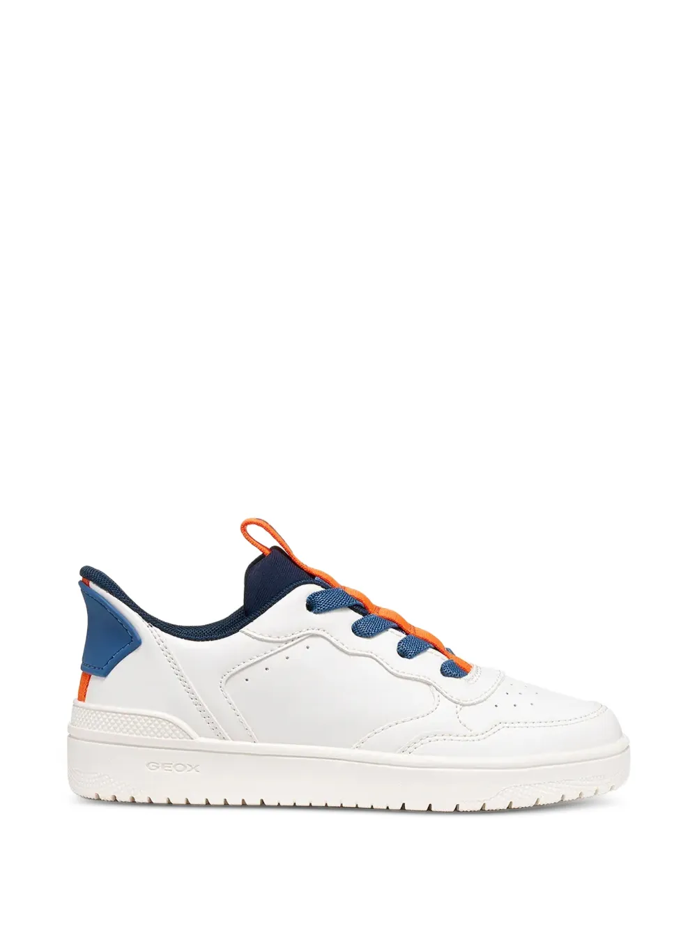 Geox Kids Washiba perforated panelled sneakers - Bianco