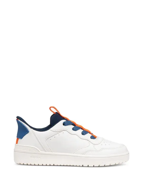 Geox Kids Washiba perforated panelled sneakers