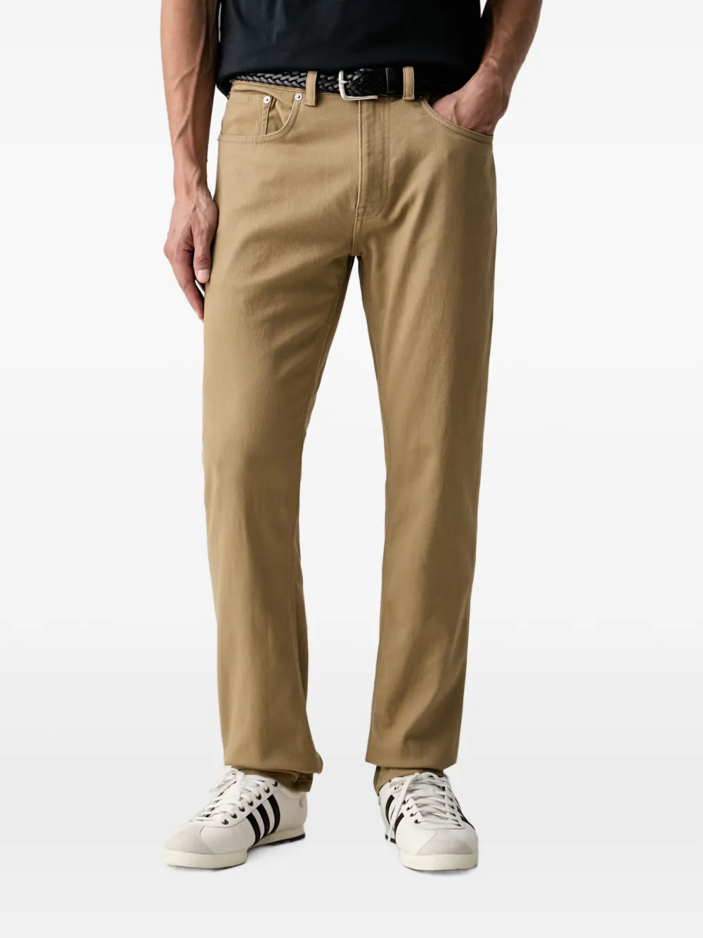 Gant logo-patch straight-leg jeans