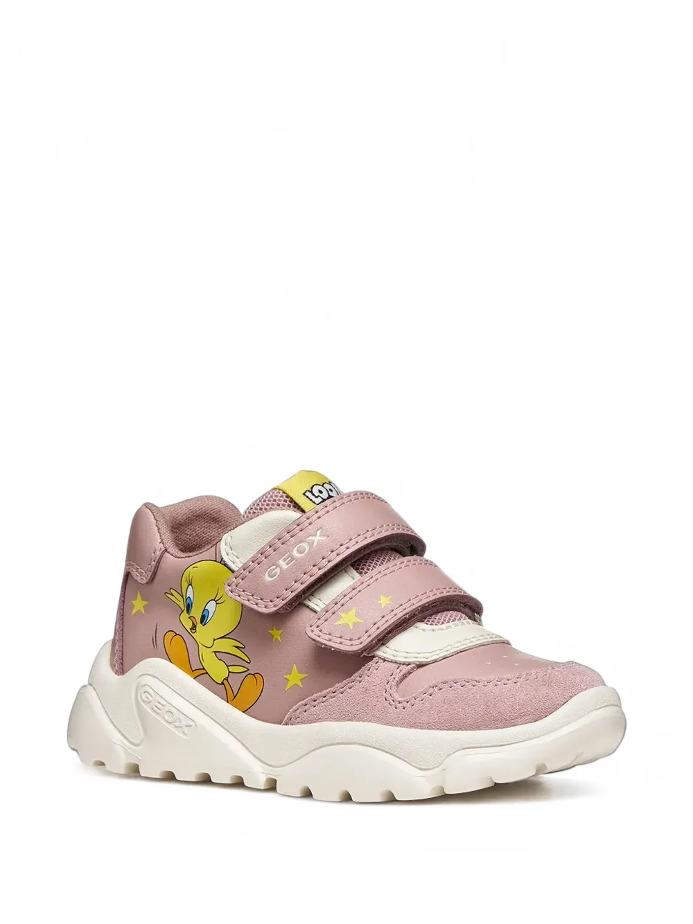 Geox Kids x Looney Tunes CiufCiuf touch-strap sneakers - Rosa